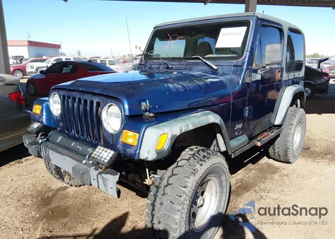 2000 Jeep Wrangler Sport z USA, uszkodzony, nr VIN 1J4FA49SXYP793498